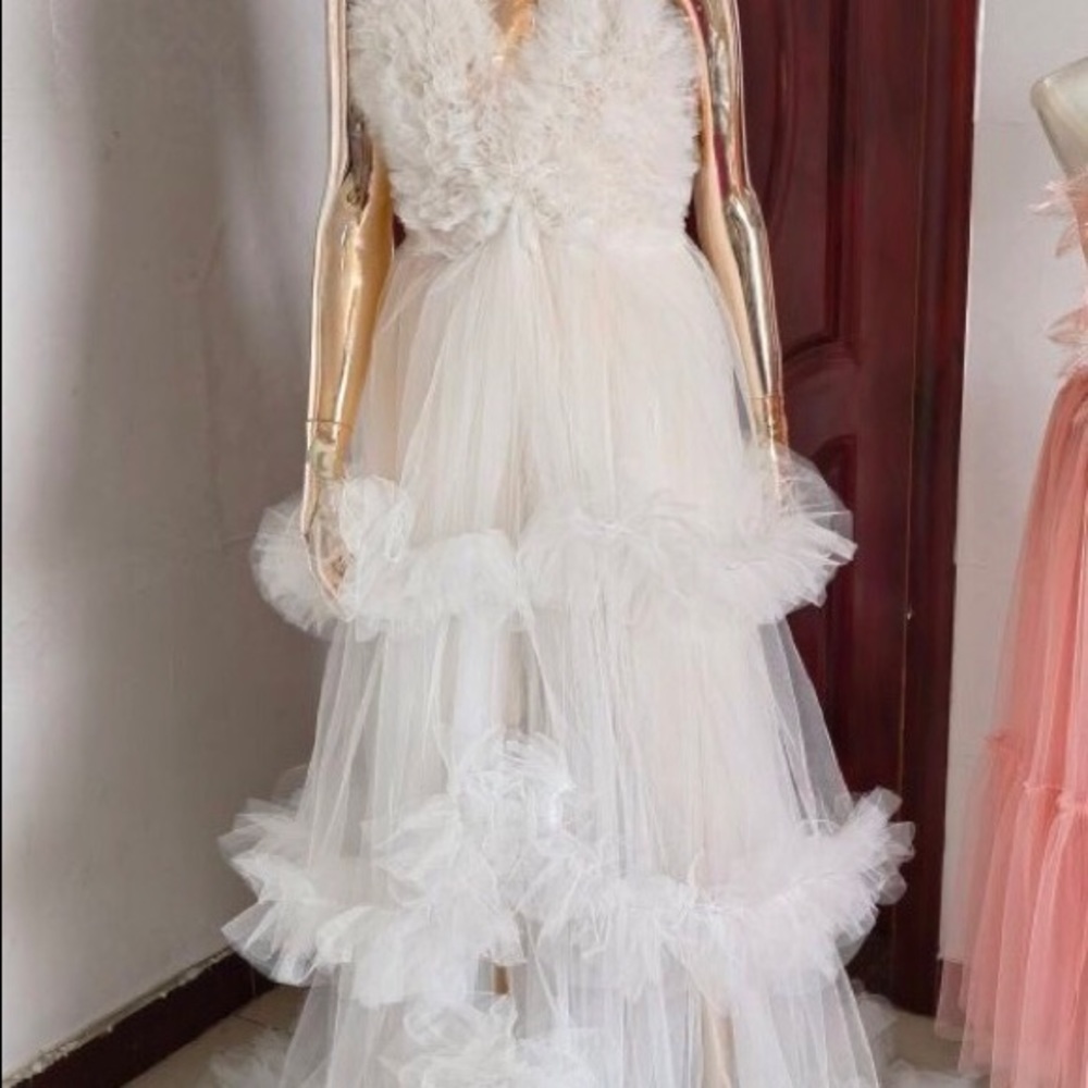 Tulle Dress Photoshoot  robe Dress gown dresses maternity shower dress long gown